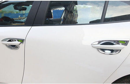 ya 5 8.10 4P Chrome Exterior Side Door Handle Bowl Cover Trim for Mazda 3 Axela 2019-2023