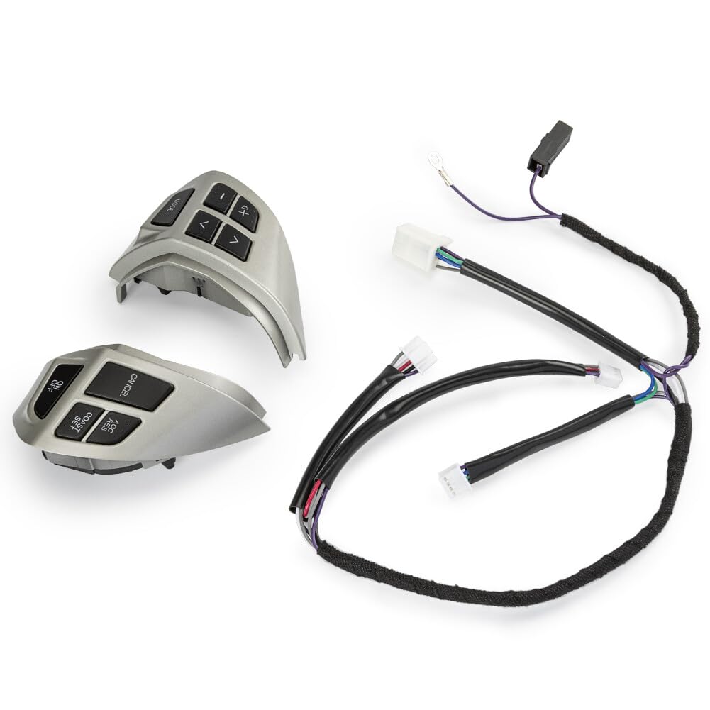 ya 5 8.24 baidi 2XFor 06-16 for Mitsubishi for Outlander L200 Laner Silver Steering Wheel Control Switch