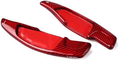 ya 5 8.24 baidi for BMW 5/7 SERIES Red Carbon Fiber Steering Wheel Shift Paddle Extension