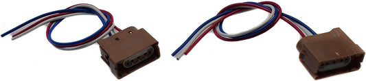 ya 4 8.14 2 Pieces Headlight Socket Connector Wiring Harness for Ford F-250 Super Duty YF1Z13411CA