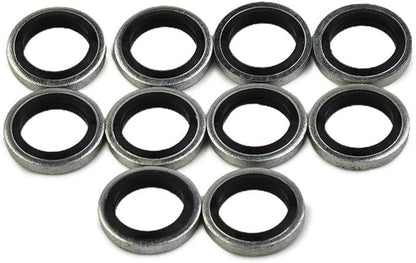 ya 6 8.14 Banjo 10pcs Washers Bolt Calipers Sealed Steel & Rubber Hot Sale New
