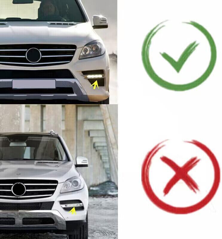 ya 3 8.24 baidi Left front fog lamp cover molded decorative chrome for Mercedes W166 ML350 2012-2015