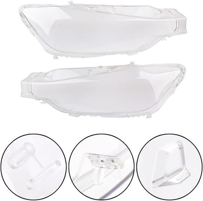ya 14 9.20 zhengce Car Headlight Lens Cover Lenses Left&Right for BMW F30 F31 F35 2013 2014 20-1