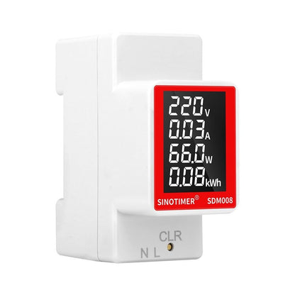 ya 16 10.20 baidi AC 50V~300V Din Rail Electricity Digital Power Energy Watt Voltmeter Ammeter