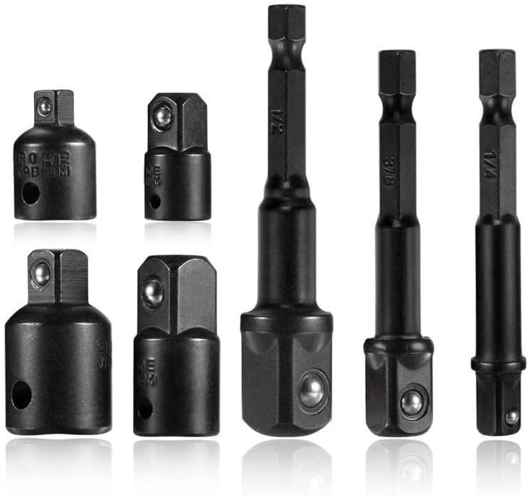 ya 14 9.20 baidi Impact Adapter&Reducer 1/4 3/8 1/2 Drive Socket Wrench Ratchet Socket Tool Set-1