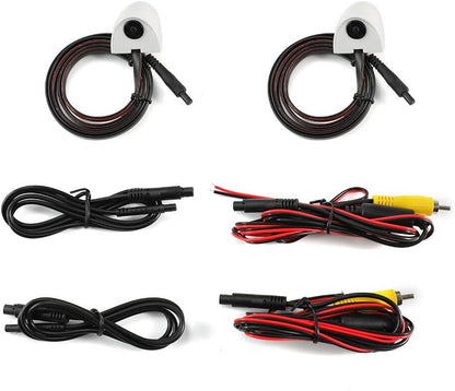 ya 4 8.8.2 12V 4-Pin Side Rear View Reverse Backup Camera for Truck Bus Car RV Boat Caravan