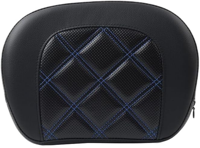 ya 6 8.14 Stitching Blue Passenger Sissy Bar Backrest Pad Bracket for Harley Street Glide