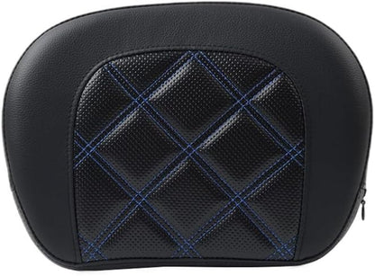 ya 6 8.14 Stitching Blue Passenger Sissy Bar Backrest Pad Bracket for Harley Street Glide