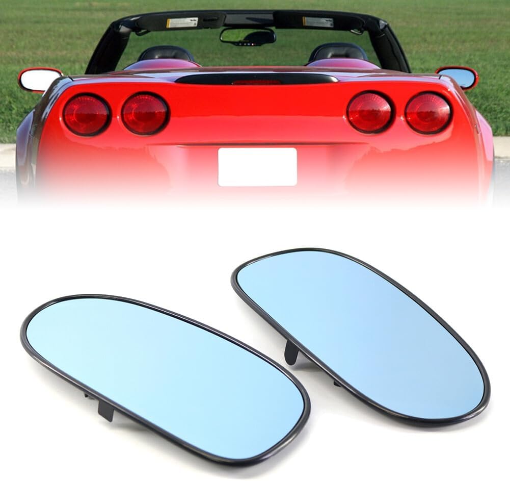 ya 11 9.14 baidiCar Rearview Mirror Reversing Mirror Lens Fit for Chevrolet for Corvette 2005-2013 Pair