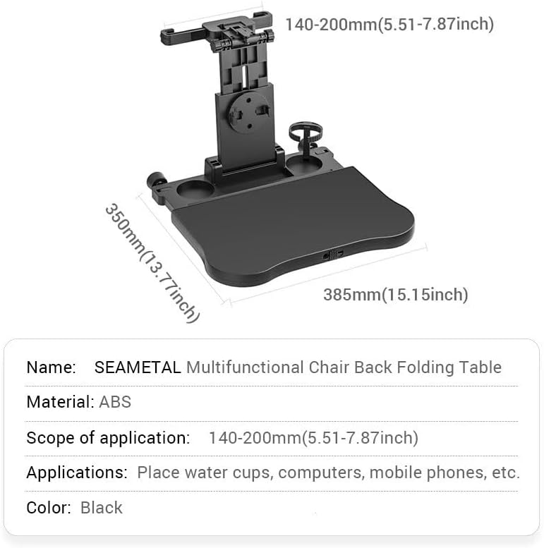 ya 6 8.24 baidi Car for SEAT Back Foldable Tray Laptop Table Automatic for SEAT/Desktop Cup Phone/Stand