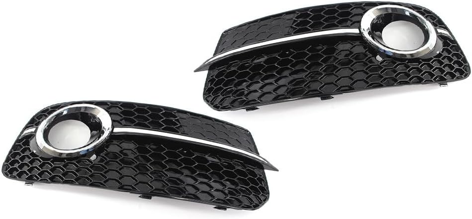 ya 2 8.15 2X Front Bumper Fog Light Grille Upgrade SQ5 Style Grill for Audi Q5 2013-2017