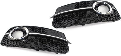 ya 2 8.15 2X Front Bumper Fog Light Grille Upgrade SQ5 Style Grill for Audi Q5 2013-2017