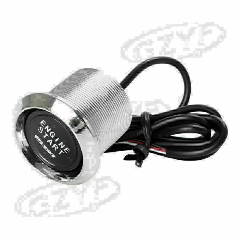 ya 3 8.24 baidi Car Engine Start Push Button KIT Standard Ignition Starter Switch Blue LED Light