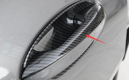 ya 2 8.15 for Mercedes-Benz GLE GLS 2020-2024 Carbon Fiber Outside Door Handle Cover Trim 5 pcs 