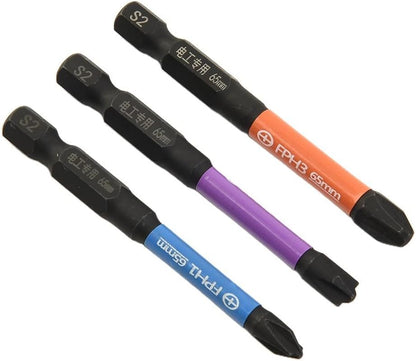 ya 26 10.21 baidi Cross Screwdriver Bit Spare Parts Special Slotted 3pcs 65mm Accessories