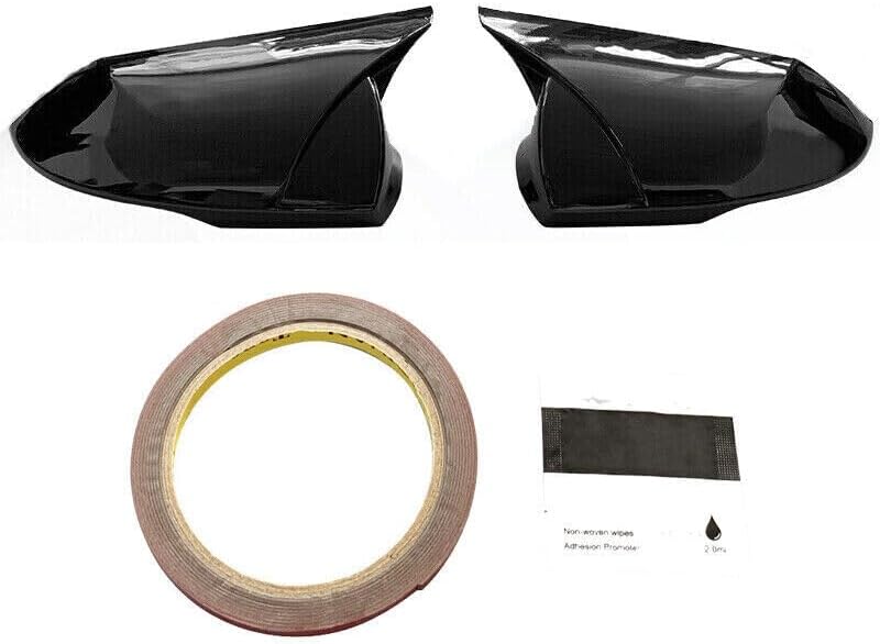 ya 11 9.14 baidifor Hyundai for Elantra 4DR 2021 2022 Gloss Black Car Side Rearview Mirror Cover Cap