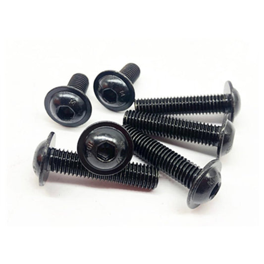ya 16 10.20 baidi M3 M4 M5 M6 M8 M10 Black Steel Hex Socket Bolt Button Flanged Washer Head Screws
