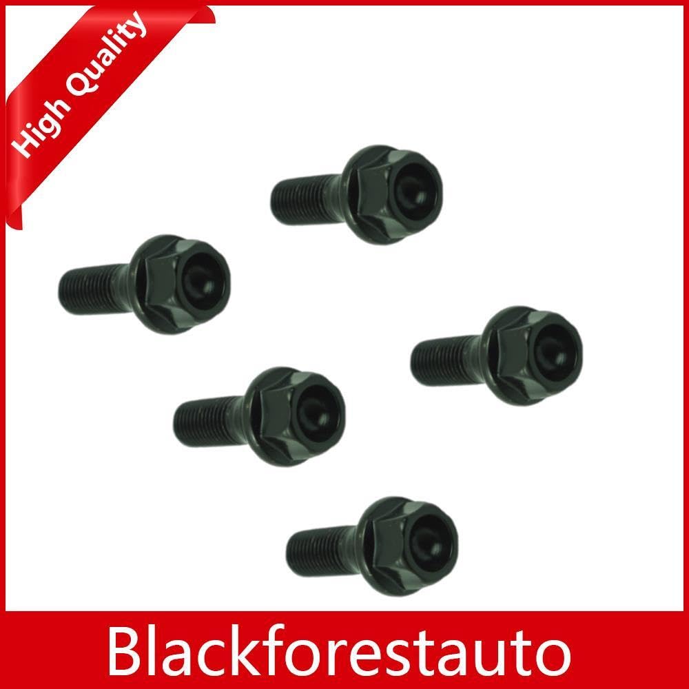 ya 5 8.10 5Pcs Set Wheel Lug Bolts Nuts for BMW E39 E46 E53 E60 E90 323i 325i 328i 335i