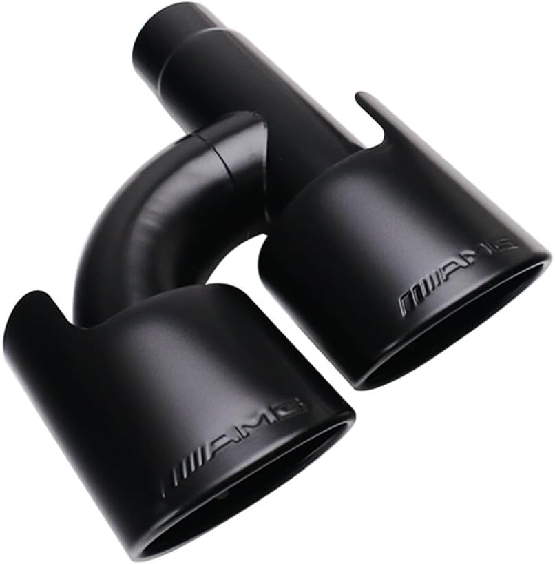 ya 6 8.24 baidi SS304 Muffler End Tips AMG For C250 C300 for Mercedes-benz W204 C-Class BLK