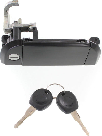 ya 2 8.15 Door Handle Front Passenger Right Side for VW Smooth Black RH Hand 701837206