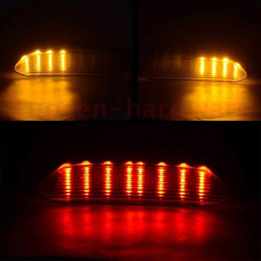 ya 4 8.14 Smoke Integrated LED Taillight Turn Signal Light for Yamaha YZF R1 2002-2003