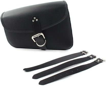 ya 11 9.14 baidiPU Leather Saddlebag Saddle Bag for Harley Sportster Iron 72 883 1200 Left Side