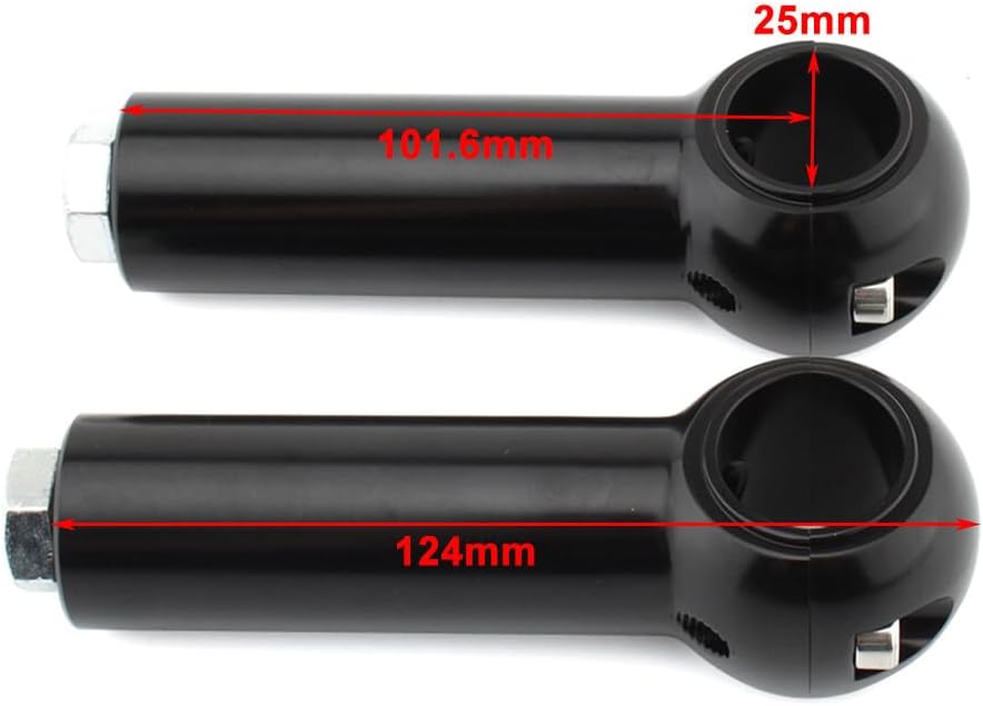 ya 5 8.10 4 Handlebar Clamp Riser Rise Bar for Harley-Davidson Cruisers Choppers