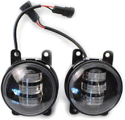 ya 10 9.16 zhengce 2 x LED Fog Light Lamp Dual Color White/Yellow Fit for Honda for Nissan for