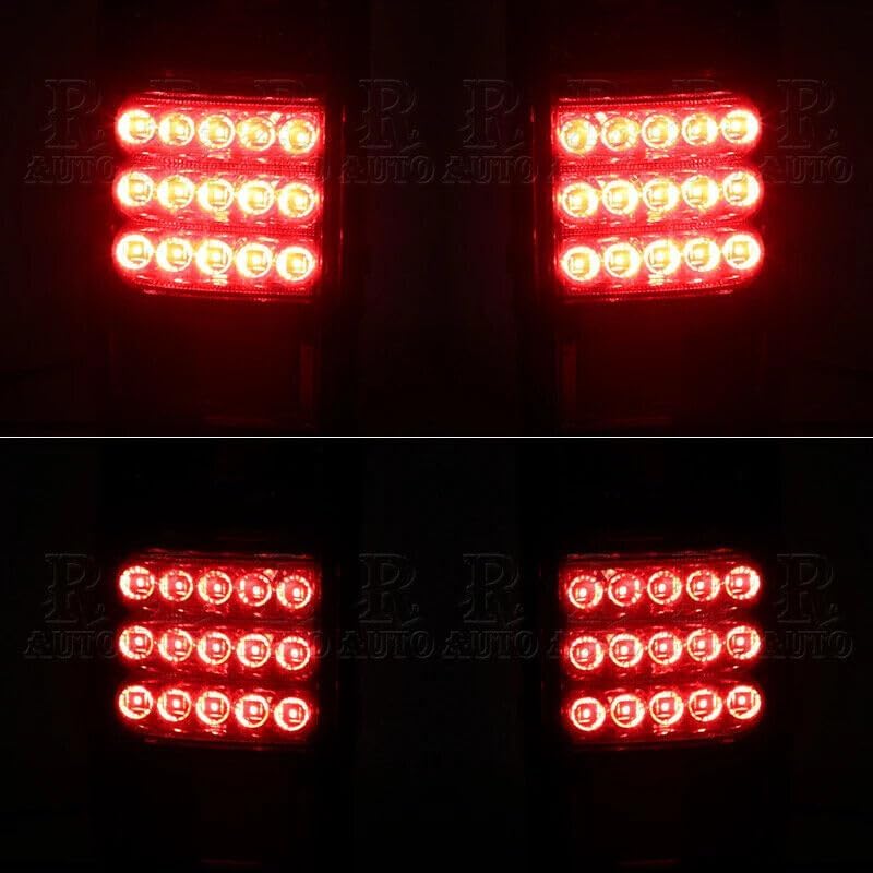 ya 4 8.24 baidi 1Pair LH&RH Rear Brake Lamp Tail Light for Toyota for Land Cruiser FJ80 1991-1997