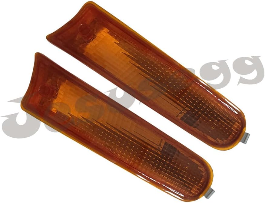 ya 9 10.24 2pcs Front Bumper Fog Light Lamps Housing LH+RH Yellow for 95-97 for Toyota RAV4