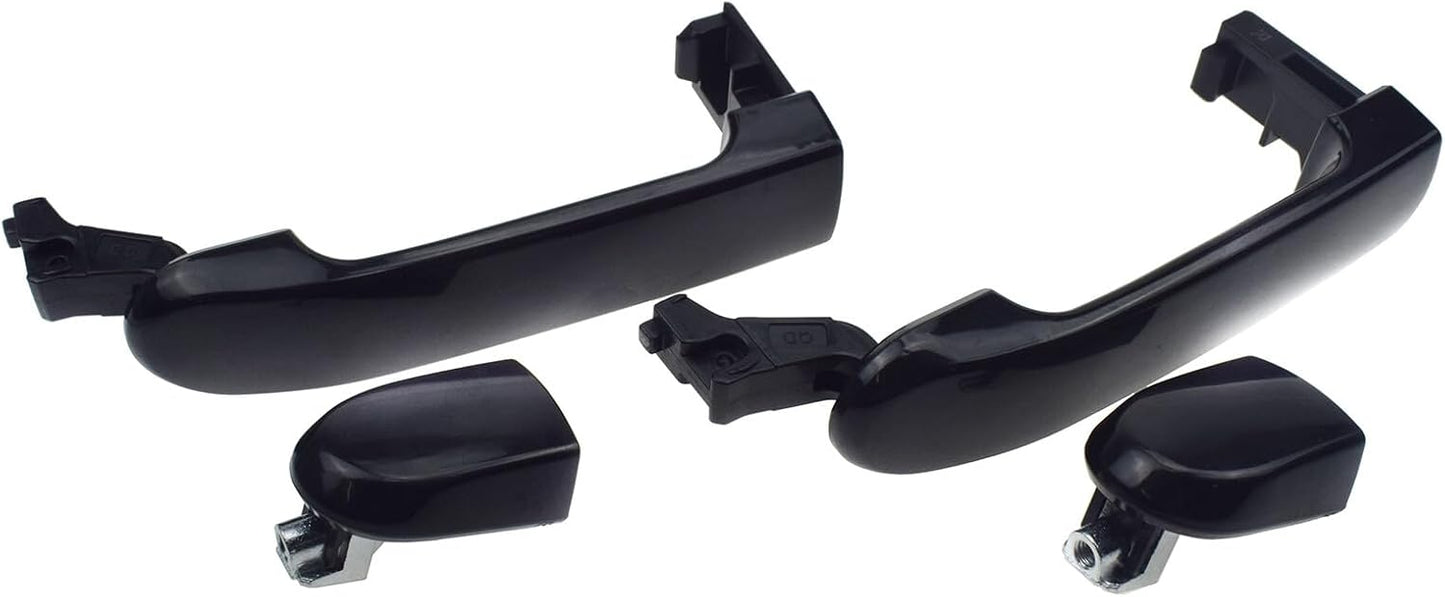 ya 2 8.15 Rear Door Handles Driver and Passenger External Fits 2007-2012 for Nissan Versa 