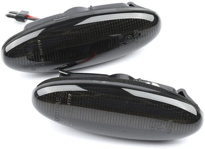 ya 7 8.24 baidi 2 LED Smoked Dynamic Turn Signal Lights for Mazda RX7 FD PREMACY CP 323 BA/J 626