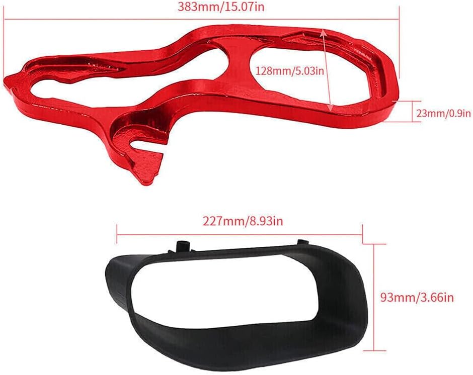 ya 4 8.8.2 Front LH & RH Red Tow Hooks w/Hardware for 2019-2022 for Ram 1500 DT Heavy Duty