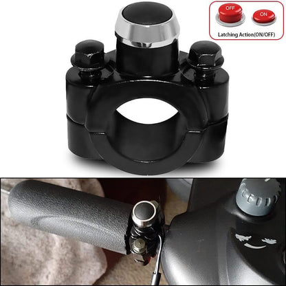 ya 4 8.24 baidi 7/8 Handlebar Motorcycle Switch On Off Push Button Headlight Fog Spot Universal