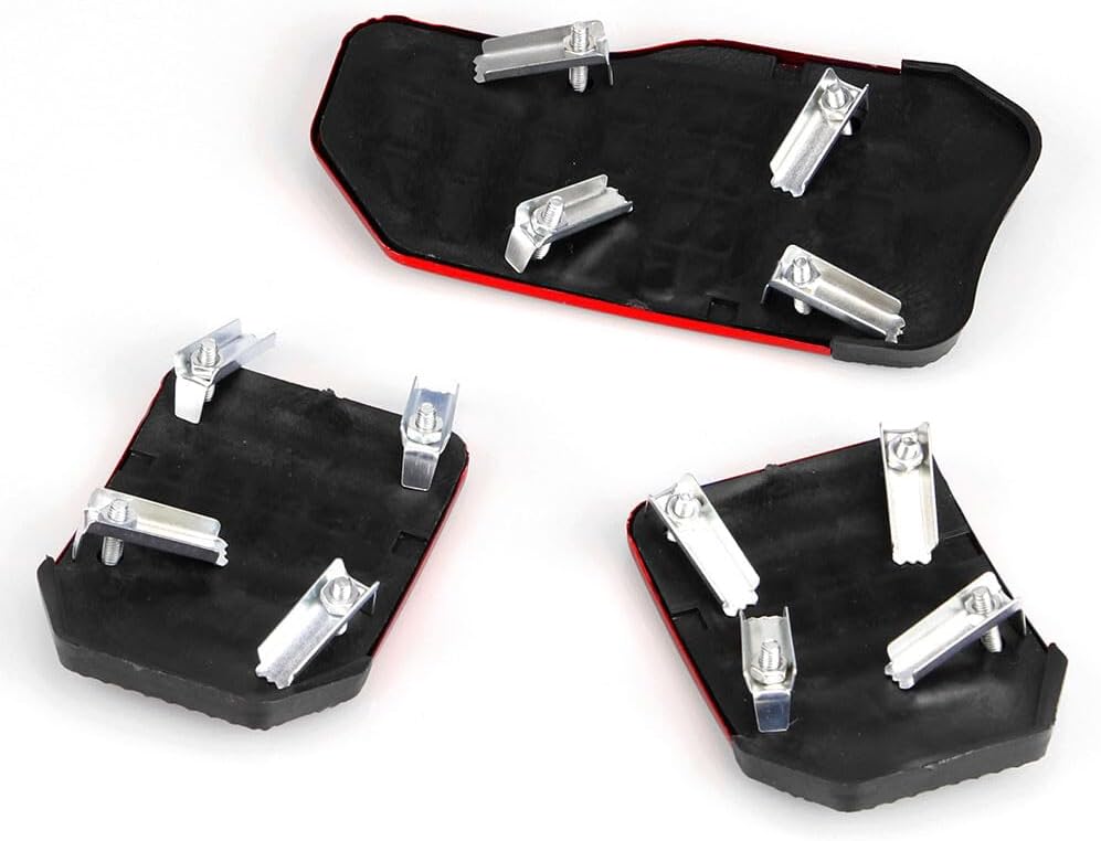 ya 11 9.14 baidiRed 3X Vehicle Accelerator Brake Foot Pedal Cover Pad Car Auto Transmissio
