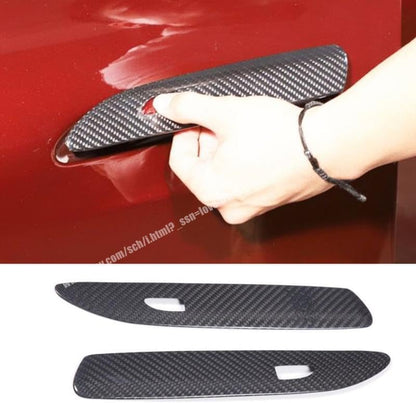ya 2 8.15 2 Pieces Outer Door Handle Cover Trim for Porsche 911 2020-2024 Real Carbon Fiber 