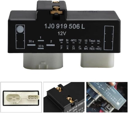 ya 10 9.16 baidi New Fan Control Switch Relay Radiator Fit for VW Cooling 1J0919506L