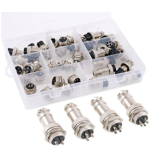 ya 16 10.20 baidi 60¡Á 2 3 4 5 Pin GX16mm Aviation Plug Socket Male Female Panel Wire Connector Kit