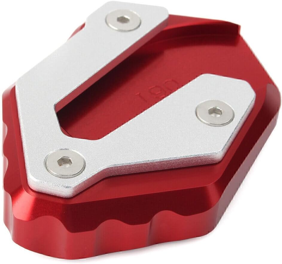 ya 4 8.8.2 Red Kickstand Side Stand Plate Extension Pad for Yamaha MT-07 14-18 XSR700 2016
