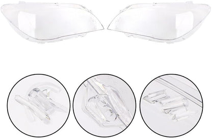 ya 4 8.14 Suitable for BMW F01 F02 7 Series 740i 740Li 750i 750Li 2009-2015 2X Headlight Lens Protective Cover