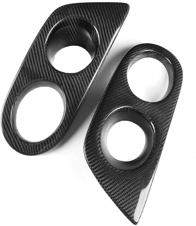 ya 10 9.16 zhengce Carbon Fiber Front Fog Light F for Rame Cover for BMW E46 M3 2 Door 2001-20