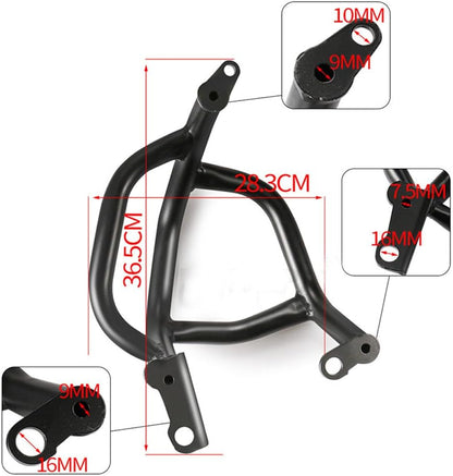 ya 13 9.15 baidi 2X Black Steel Engine Guard Bumper Crash Bars for Honda CB650R CB650 R 2019-2021
