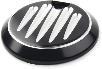 ya 9 10.24 1X Black Shallow Cut Fuel Tank Console Door Cap Fit for Harley Touring 1992-2007 06