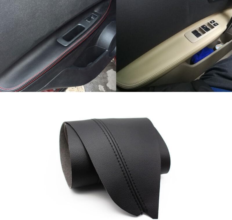 ya 2 8.15 for Nissan Qashqai J10 4pcs Leather Door Panel Armrest Cover 2007-2014 2015