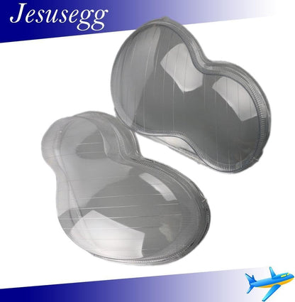 ya 9 10.24 Left & Right Headlight Lens Shell Lamp Cover Lampshade For W203 C-Class 01-07