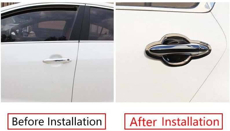 ya 2 8.15 for Kia Forte 14-2018 Black Steel Titanium Side Door Handle Bowl Cover Decoration 16 pcs 