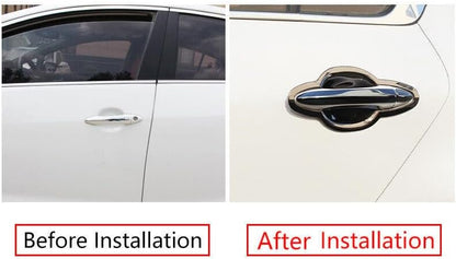 ya 2 8.15 for Kia Forte 14-2018 Black Steel Titanium Side Door Handle Bowl Cover Decoration 16 pcs 
