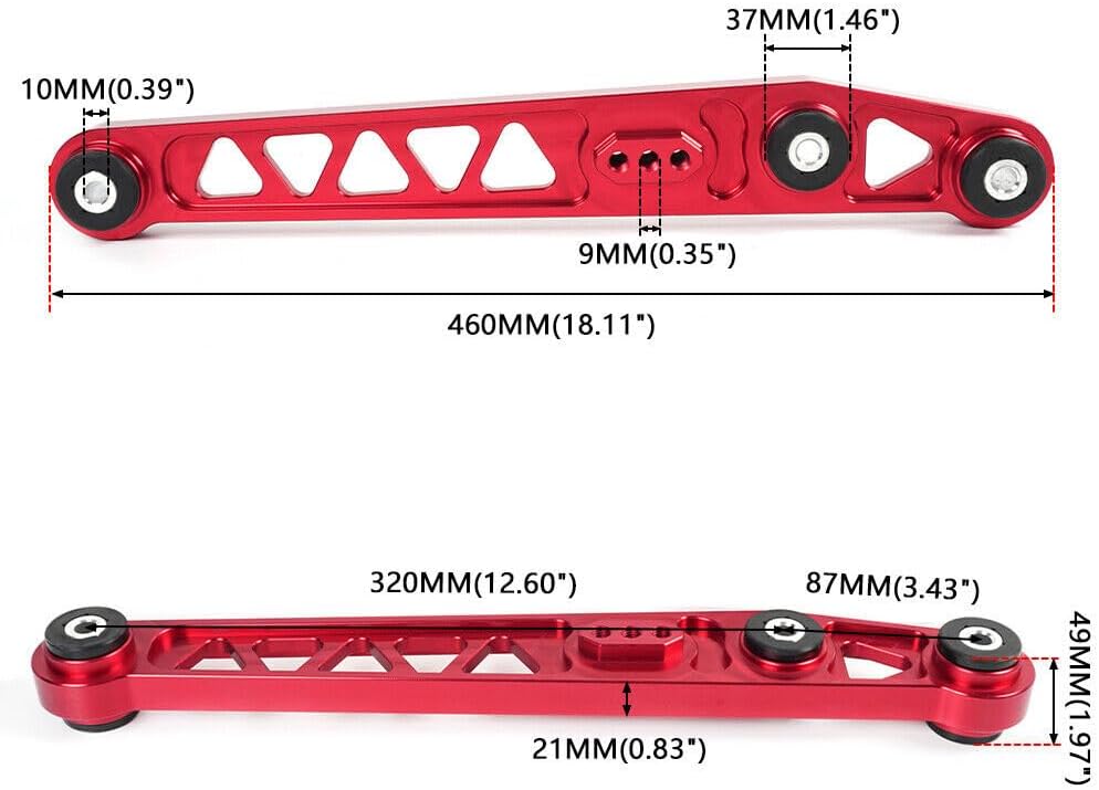 ya 13 9.15 baidi 6x Front Upper Lower Control Arms w/Rear Camber Kit for Honda for Civic EK 1996-2000 1