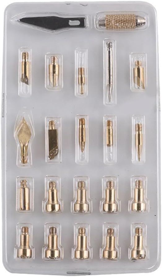 ya 28 10.13 baidi 23pcs Soldering Iron Tips Wood Burning Pen Art Leather Engraving