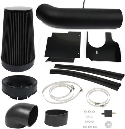 ya 13 9.15 baidi for Silverado 99-06 V8 4.8L/5.3L/6.0L Heat Shield Cold Air Intake+Filter BLACK